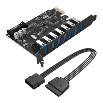 Orico ORICO-PVU3-7U-V1 PCI-E 7x USB 3.0 Expansion Card Black