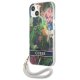 Guess iPhone 13 mini Case Flower Strap Blue