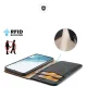 Dux Ducis Hivo Genuine Leather Wallet Case for Samsung Galaxy S23+ RFID, Black