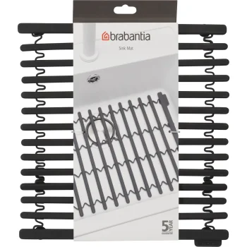 Brabantia Silicone Sink and Draining Mat 30 x 30 cm, Grey