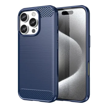 Carbon Case for iPhone 16 Pro Max, Blue