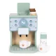 Ecotoys Wooden Coffee Machine for Kids, Barista Set, 8 Pieces