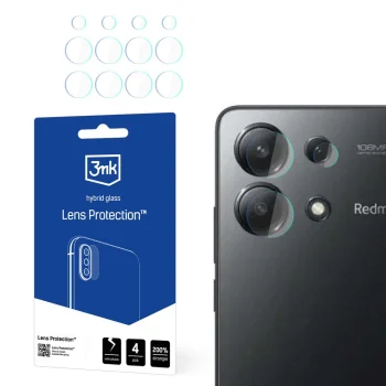 Xiaomi Redmi Note 13 4G 3MK Lens Protection Back Camera Tempered Glass Protector, 4 pcs.