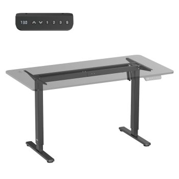 Ergo Office ER-400 Electric Height Adjustable Desk Frame, Black