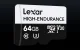 Lexar High-Endurance microSDXC 64GB Memory Card (LMSHGED064G-BCNNG)