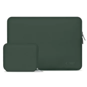 Tech-Protect Neoslim 15-16" Laptop Bag with Accessory Pouch, Green