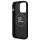 BMW iPhone 14 Pro Case Leather Stamp Tricolor MagSafe, Black