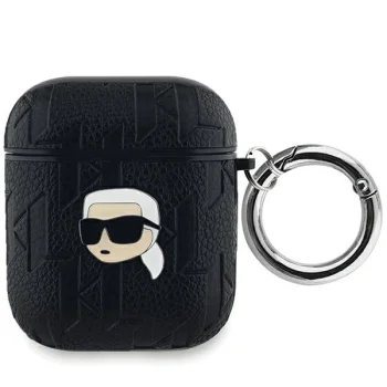 Karl Lagerfeld AirPods 1 / 2 Case Monogram Karl Head, Black