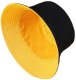 Reversible Bucket Hat Sun Protection, Yellow and Black