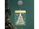 3D LED Window Stained Glass, Christmas Decoration, Warm Light