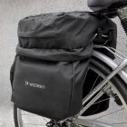 Wozinsky Bicycle Bike Pannier Bag Rear Trunk Bag with Shoulder Strap and Bottle Case 60L, black