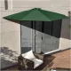 Half Patio Umbrella Wall Balcony 2.7m MultiGarden, Green