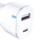 3mk Protection Car Charger 20W PD3.0 QC 3.0 USB-A + USB-C - White