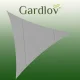 Gardlov Triangle Sun Shade Sail 4x4x4m, Grey