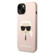 Karl Lagerfeld Silicone Karl\'s Head Case for iPhone 14 Plus, Pink