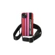 Karl Lagerfeld Color Stripes Strap Case for iPhone 14, Pink