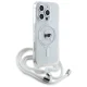Karl Lagerfeld iPhone 16 Pro Case Crossbody IML Karl Head MagSafe, Clear
