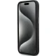 Karl Lagerfeld Silicone Ikonik Metal Pin Case for iPhone 15 Plus / 14 Plus, Black