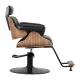 Hairdressing Chair Gabbiano Florencja Black / Walnut