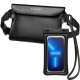 Spigen A621 Universal Waterproof Phone Case and Waist Crossbody Bag, Black