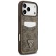 Guess 4G Nauble Card Triangle maciņš iPhone 17 Pro Max – brūns | Phone Case Cover