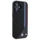 BMW M Meshed Tricolor Stripes MagSafe Case for iPhone 16 - Black
