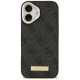 Guess 4G Logo Plate MagSafe Case for iPhone 17, Black