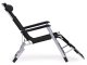 Folding Garden Chair and Beach Lounger 2-in-1 MultiGarden, Black