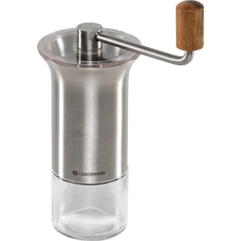 Zassenhaus BARISTA Manual Coffee Grinder, Stainless Steel / Glass