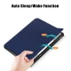 Lenovo Tab P11 Gen 2 (TB350FU) Trifold Stand PU Leather Hard Protective Cover Case, Dark Blue
