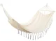Large Double Garden Hammock with Fringes Boho, 200x150 cm