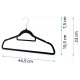 Velvet Clothes Hanger Massido MS-859, 20 pcs