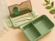 Kids Lunch Box and Water Bottle Set, Green