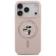 Karl Lagerfeld Silicone Karl&Choupette Ring MagSafe Phone Case Cover iPhone 17 Pro - Pink