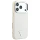 Guess Grained Triangle Logo MagSafe Case for iPhone 18 Pro Max / 17 Pro Max, Beige