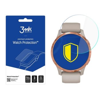 Garmin Venu 3MK ARC+ Protective Film Rounded Fullscreen Watch Protector, 3 pcs.