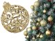 Christmas Tree Baubles Set 100 pcs with Star, 6/4/3 cm, Gold