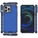 Honeycomb Armor Case with TPU Bumper for iPhone 13 Pro Max, Blue