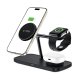 Tech-Protect QI15W-A45 3in1 Wireless Charger with MagSafe Apple Devices - Black
