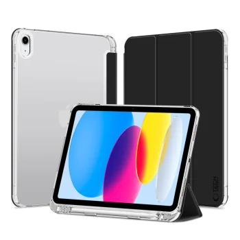 Tech-Protect SC Pen Hybrid Folio Case for iPad 10.9" (2022), Black