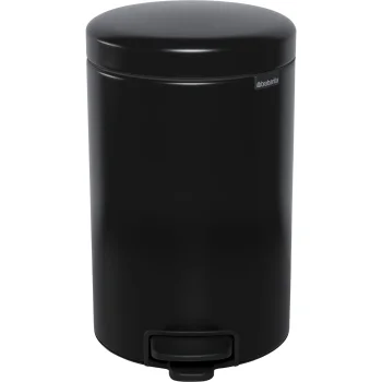 Brabantia Newicon Pedal Bin 12 L, Matt Black