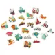 Ikonka KX6018 Kids Puzzle in Metal Tin, Vehicles, 48 Pieces