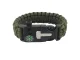 5-in-1 Survival Bracelet with Compass, Flint and Whistle, Green