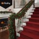 Ruhhy 26243 Christmas Tree Garland 2.7m, Green