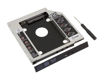 SATA III DVD-RW Bay Second HDD Caddy Adapter 12.7mm