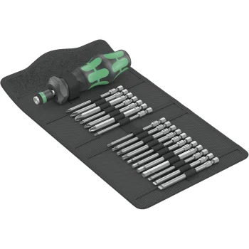 Screwdriver Bit Set Wera Kraftform Kompakt Turbo 1 Bit-Check, 19 Pieces