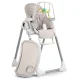 Nukido Belo Convertible High Chair with Recliner and Toy Bar, Grey