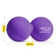 4Fizjo 504 Double Massage Ball, Silicone, Purple