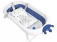 Складная детская ванночка с подушкой RK-280, Бело-голубая | Baby Bathtub