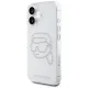 Karl Lagerfeld IML Rhinestones Karl Head Case for iPhone 16 Clear
